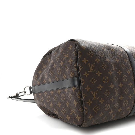 LOUIS VUITTON Monogram Macassar Keepall Bandouliere 55