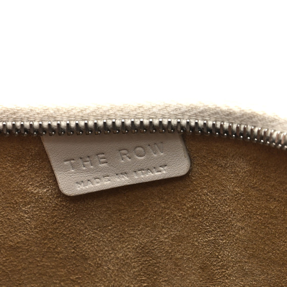 THE ROW Smooth Calfskin Half Moon Shoulder Bag New Ivory