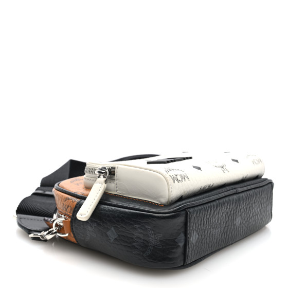 MCM Visetos Mix Small Klassik Crossbody White 1678257
