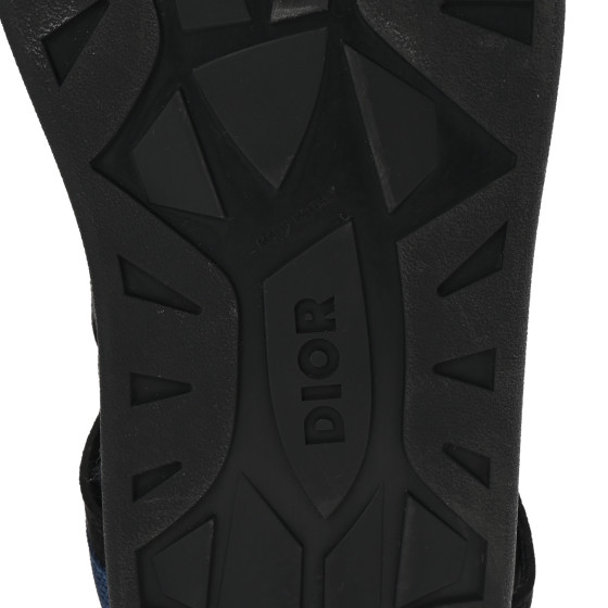 DIOR サンダル 44 黒×青 CHRISTIAN DIOR Technical Fabric Oblique Mens Atlas Sandals