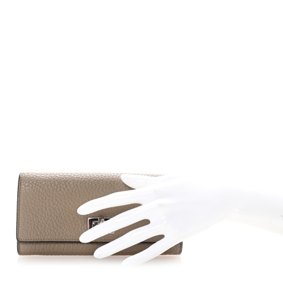 FENDI Cuoio Romano Vitello Grace Selleria Peekaboo