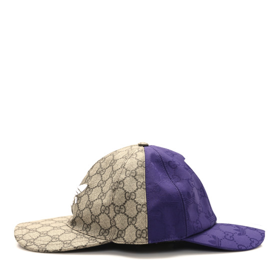 GUCCI X ADIDAS GG Supreme Monogram Double Sided Baseball Hat