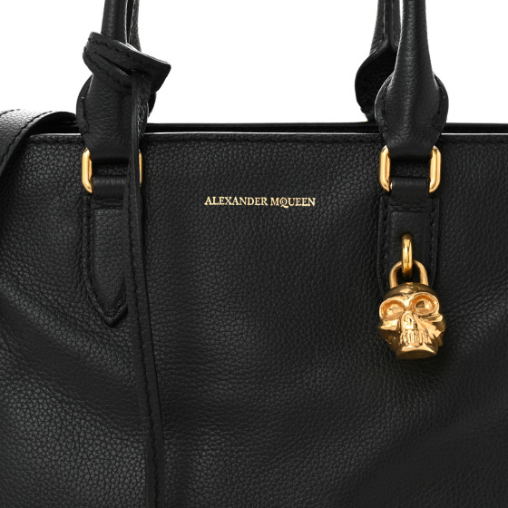 ☆美品・保存袋付☆Alexander McQueen スカルミニパドロックジップ Alexander McQueen Black Mini Skull Padlock Zip Around Bag
