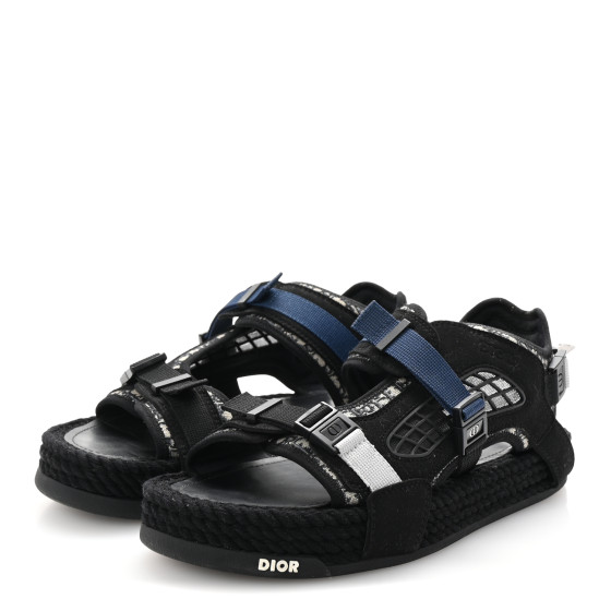 CHRISTIAN DIOR Technical Fabric Oblique Mens Atlas Sandals