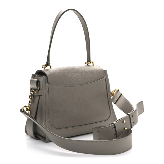 CHLOE Calfskin Small Tess Day Bag Motty Grey 1696266