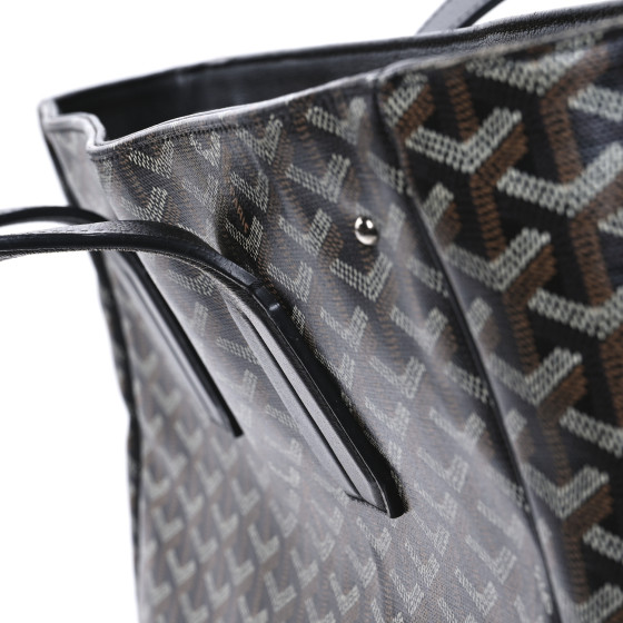 【希少】GOYARD Sac Voltaire Tote Bag Black Goyard Voltaire Bag - Black