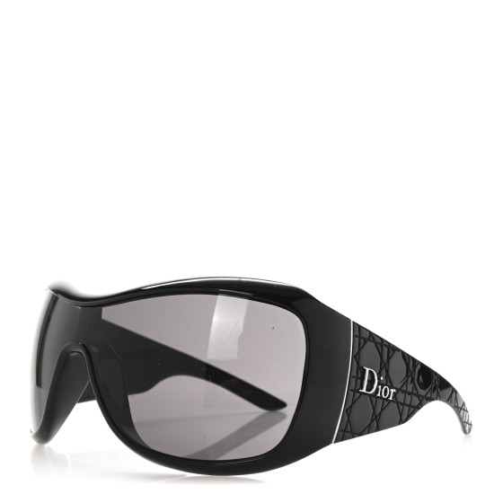 CHRISTIAN DIOR Acetate Dior Cannage 1 Sunglasses Black