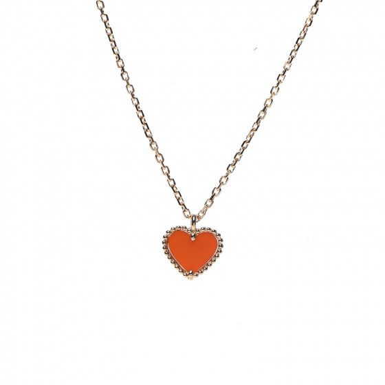 VanCleef&Arpels☆Sweet Hearts RGxCornaline_パリ発 Sweet Hearts bracelet 18K rose gold, Carnelian - Van Cleef