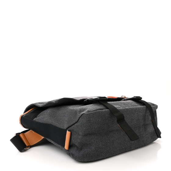 LOEWE Canvas Calfskin Eye/LOEWE/Nature Messenger Bag Black