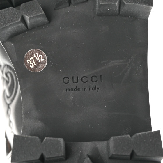 GUCCI Cordovan Lux Nappa GG Matelasse 60mm Knee High Boots