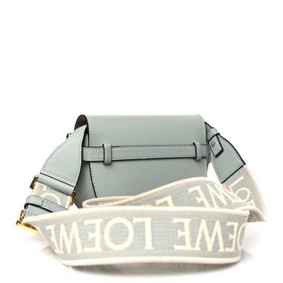 【LOEWE】Loewe Mini Gate Dual Bag (gris)【ランク:A】 LOEWE Calfskin Jacquard Mini Gate Dual Bag Ash Grey 1372072