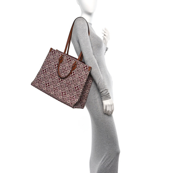 LOUIS VUITTON Jacquard Since 1854 Onthego GM Bourdeaux