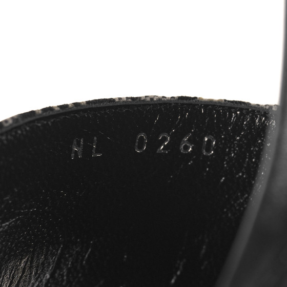 LOUIS VUITTON Denim Monogram Silhouette Mules 40 Navy Blue