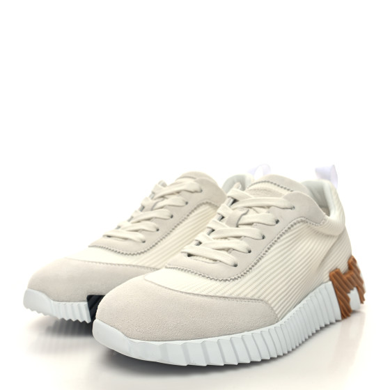 海外通販サイト ブランド Technical HERMES Mesh 37 Sneakers Bouncing Goatskin Suede 小物