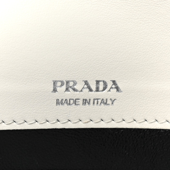 PRADA Saffiano City Calfskin Mini Envelope Bag White 1426418