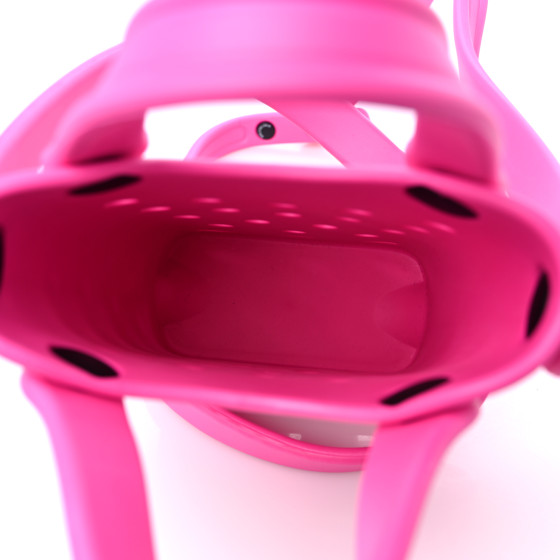 BALENCIAGA X CROCS Rubber Phone Holder with Strap Fuxia