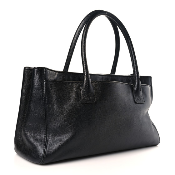 CHANEL Calfskin Mademoiselle Lock Cerf Executive Shopper
