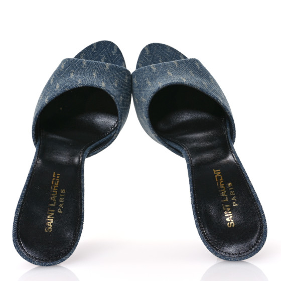 YSL サンダル デニム モノグラム SAINT LAURENT La 16 95 denim sandals | eBay