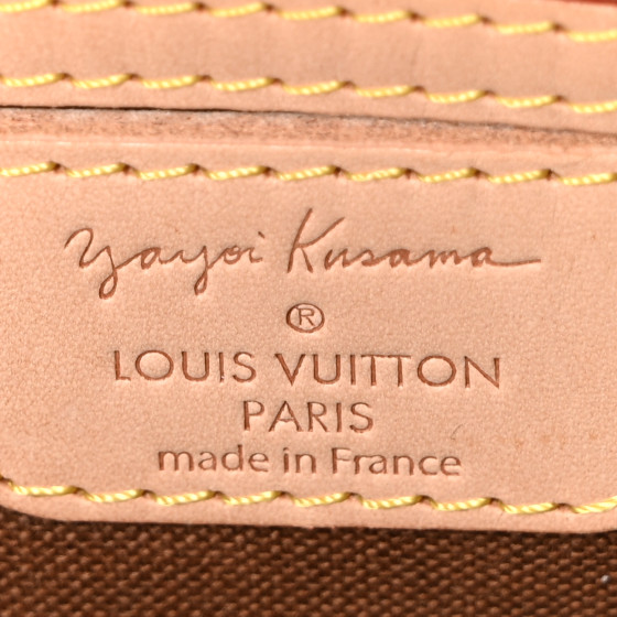 LOUIS VUITTON Monogram Kusama Pumpkin Dots Keepall