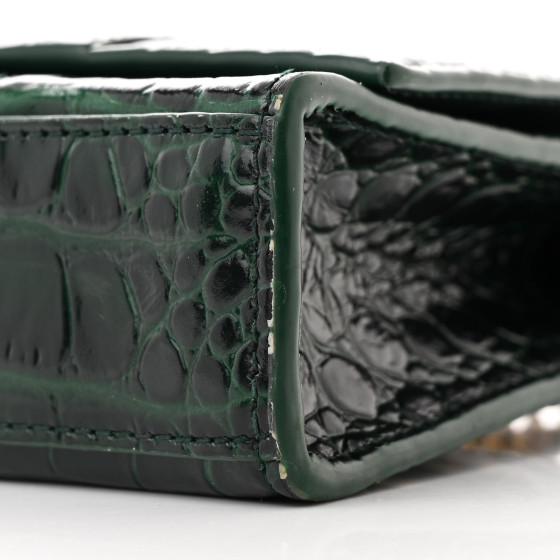 25SS new/BALENCIAGA Hourglassチェーンウォレット Wallet Green