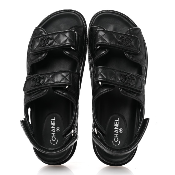 [CHANEL]★Velcro Cubic Sandals 248851-