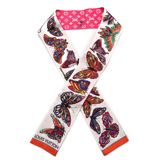 LOUIS VUITTON Silk Monogram World Of Love Bandeau White