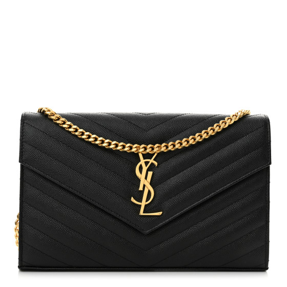 【SAINT LAURENT】Small Monogram Matelasse Wallet/追跡可能 Saint Laurent Monogram Matelasse Leather Zip-Around Wallet