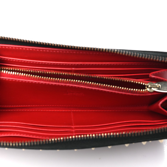 【自身購入極美品】christian Louboutin Panettone Panettone - Wallet - Grained calf leather and spikes