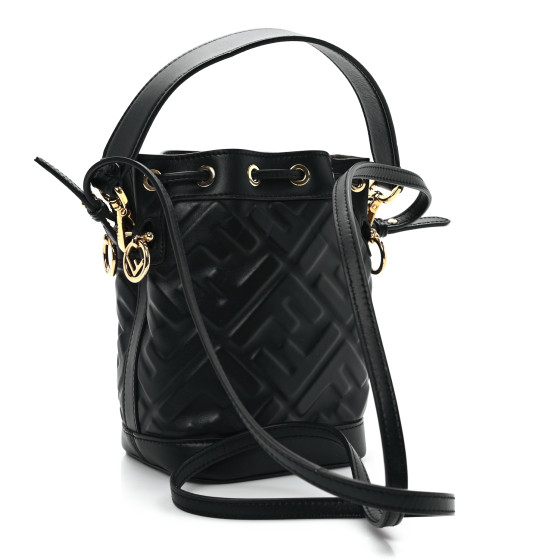 FENDI Vitello Liberty F is Fendi FF 1974 Embossed Mini Mon