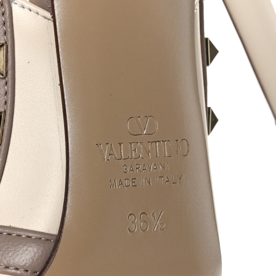 VALENTINO GARAVANI Nappa Rockstud Ankle Strap 100mm Pumps