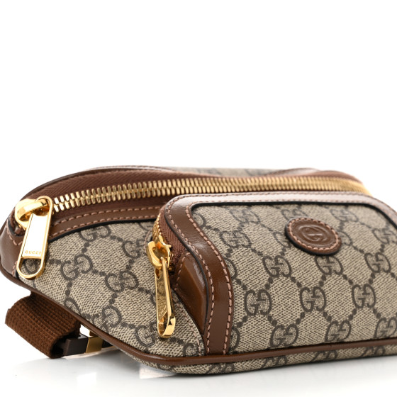 ☆人気【GUCCI】☆Interlocking G Beige Ebony Supreme☆ GUCCI GG Supreme Monogram Azalea Calfskin Retro Interlocking