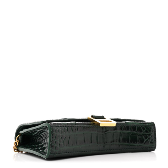 25SS new/BALENCIAGA Hourglassチェーンウォレット Wallet Green Balenciaga Hourglass Wallet on Chain Bag in Vivid Green | FWRD