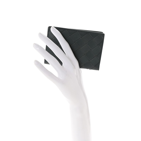 ★Bottega Veneta★Bi-Fold Wallet★Thunder BOTTEGA VENETA Nappa Maxi Intrecciato Bi-Fold Card Holder