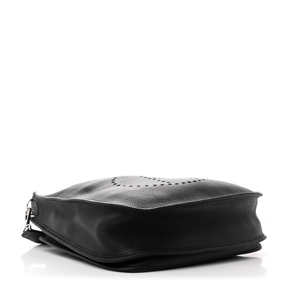 HERMES Taurillon Clemence EVELYNE III PM Black 1665984