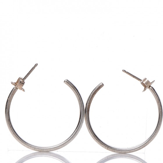 【Tiffany&Co】1837☆Sterling silver Medium Hoop ピアス TIFFANY Sterling Silver Medium 1837 Hoop Earrings 294347