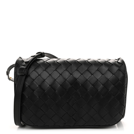 【BOTTEGA VENETA】POUCH ON STRAP Bottega Veneta Puff Pouch On Strap Intrecciato Leather Bag