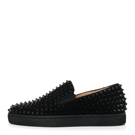 Christian Louboutin★素敵！Roller Boat Spike Suede Sneaker Christian Louboutin - Roller-Boat Spiked Suede Slip-On