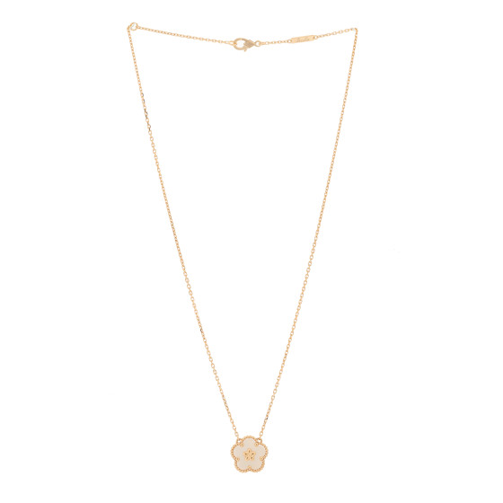 [Van Cleef and Arpels] Lucky Spring Plum Blossom ピアス Lucky Spring earrings, plum blossom 18K rose gold, Mother-of