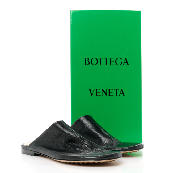 BOTTEGA VENETA Nappa Stretch Cocktail Mule Flats 36 Black