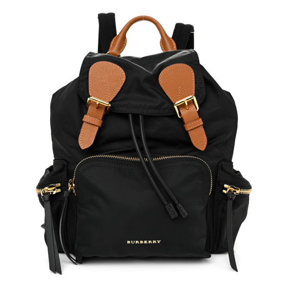 BURBERRY Nylon Medium Rucksack Backpack Black