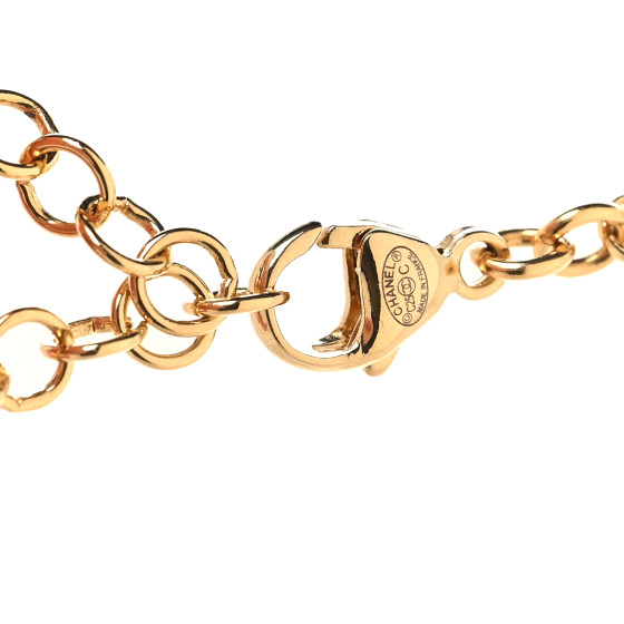 CHANEL チャーム CHANEL Metal Enamel Crystal Chain CC By the Sea Charms Gold