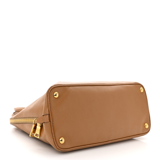 PRADA Saffiano Lux Medium Promenade Tote Caramel 1563620