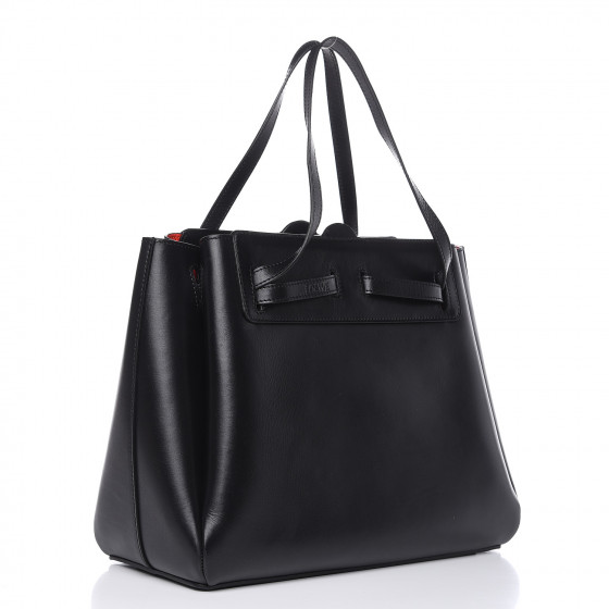関送込◆LOEWE◆クロッグ LOEWE Boxcalf Lazo Tote Black 489260 | FASHIONPHILE
