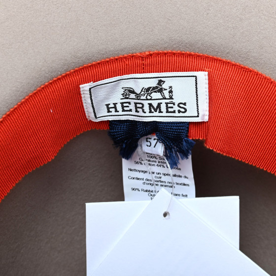✨HERMES orange cap size57 ✨ズバリ特価✨ HERMES Cotton Silk Horse Riding Cap 57 Orange 145731