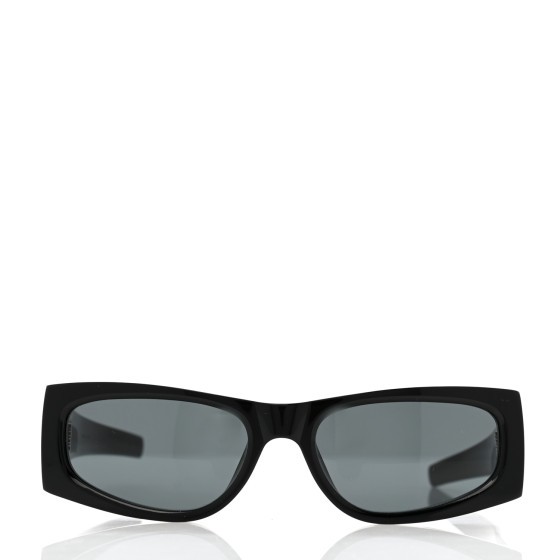 SAINT LAURENT Acetate Rectangle SL M140/F Sunglasses Black