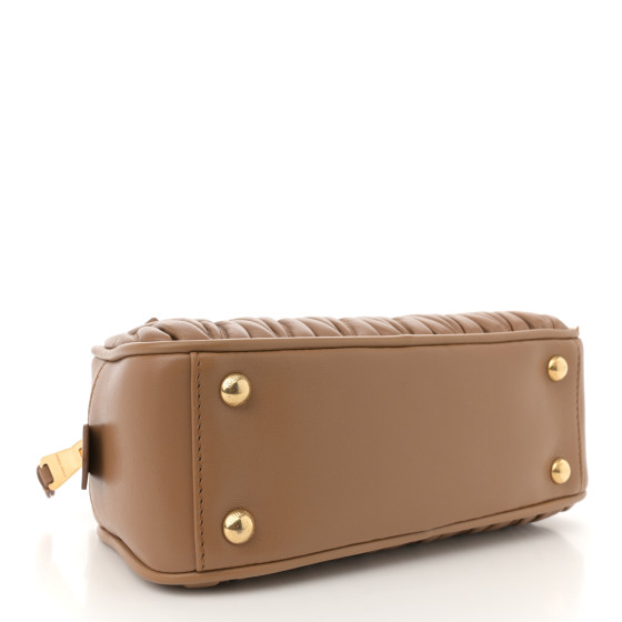 MIU MIU | ARCADIE MATELASSE CARAMEL NAPPA LEATHER BAG バッグ Caramel Arcadie Matelassé Nappa Leather Bag | Miu Miu