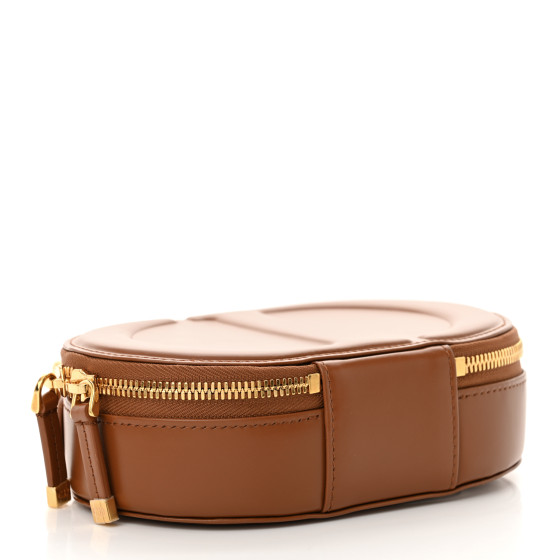 CHRISTIAN DIOR Calfskin CD Signature Oval Crossbody Camera