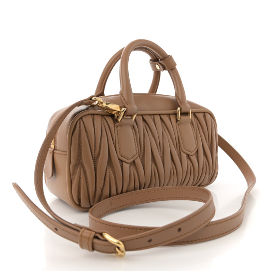 MIU MIU | ARCADIE MATELASSE CARAMEL NAPPA LEATHER BAG バッグ Caramel Arcadie Matelassé Nappa Leather Bag | Miu Miu