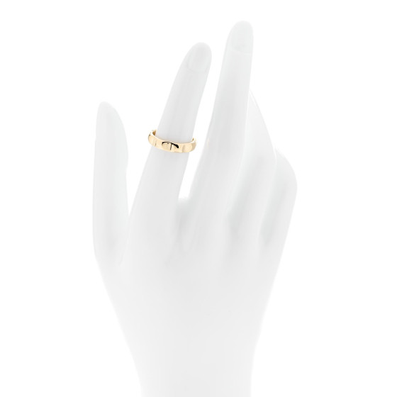 TIFFANY 18K Yellow Gold Diamond Paloma Picasso Groove Ring