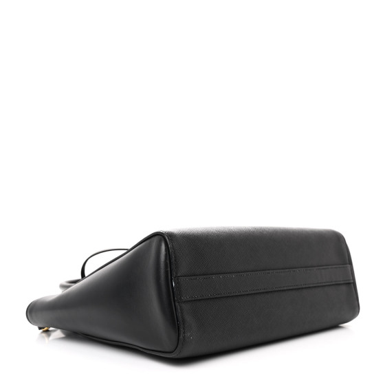 【関税込み】prada Saffiano handbag PRADA Saffiano Soft Calfskin Small Zippered Tote Black